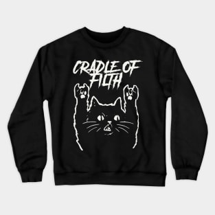 filth metal cat Crewneck Sweatshirt